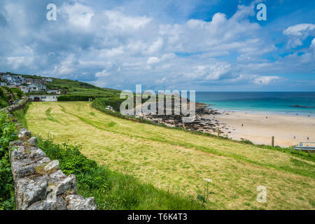 Porthmeor Beach in St Ives Stockfoto