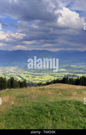 Dramatische Wetter in den Alpen Stockfoto