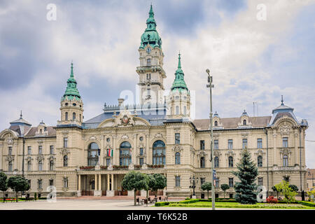 Rathaus in Györ im Nordwesten von Ungarn Stockfoto