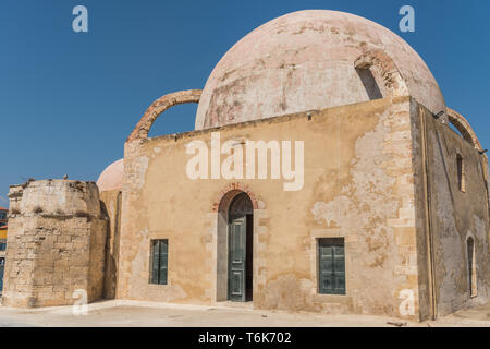 Bleibt der islamischen Moschee in Chania auf Kreta Stockfoto