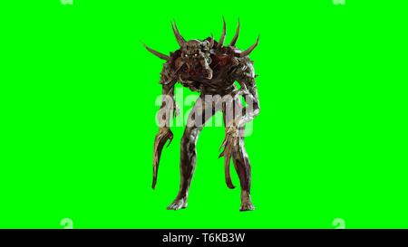 Nukleare post-Apokalypse mutant Soldat 3D-Rendering Stockfoto