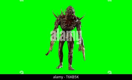 Nukleare post-Apokalypse mutant Soldat 3D-Rendering Stockfoto