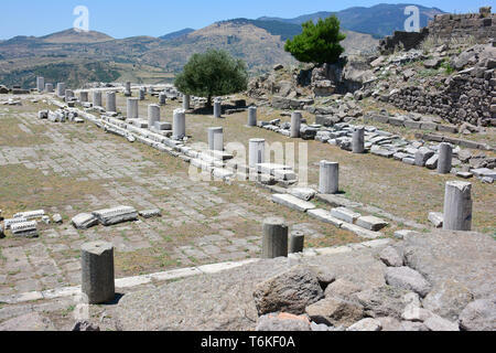 Akropolis, Pergamon, Pergamon, Türkei, UNESCO Weltkulturerbe Stockfoto