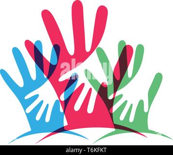 Hand care Logos und Symbole Vorlage Symbole Stock Vektor