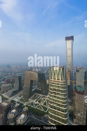 Moderne Bankenviertel Skyline in Peking, China Stockfoto