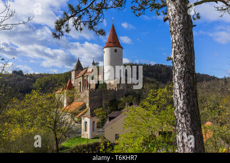 Schloss Krivoklat in der Tschechischen Republik Stockfoto