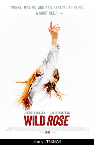 Wild Rose (2018) von Tom Harper Regie und Hauptdarsteller Julie Walters, Jessie Buckley, und Craig Parkinson. A Glaswegian Mädchen träumt davon, ein Land Sänger in Nashville. Stockfoto