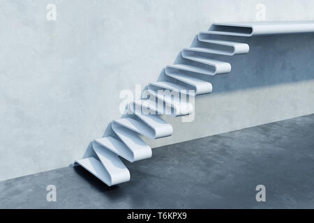 Treppe nach oben, 3d Rendering Stockfoto