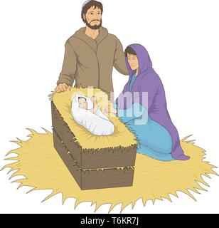 Krippe Vector Illustration Stock Vektor