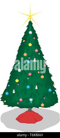 Weihnachtsbaum Vector Illustration Stock Vektor