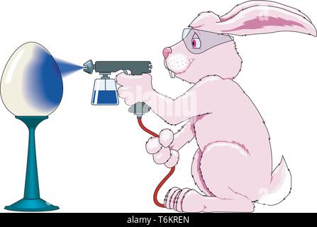 Osterhase Vektor Cartoon Illustration Stock Vektor