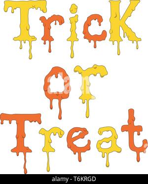 Trick oder Festlichkeit Text Vector Illustration Stock Vektor