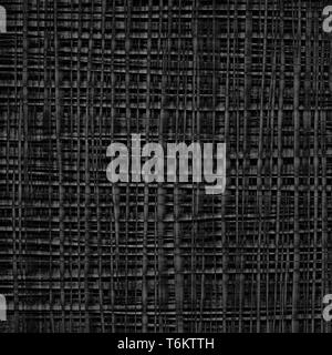 Abstrakte Karierter Hintergrund. Monochrome Zelle Textur. Muster mit horizontalen und vertikalen Linien, Streifen. Stockfoto