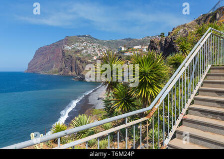 Die schöne Küste der Insel Madeira mit Wandern Trai Stockfoto