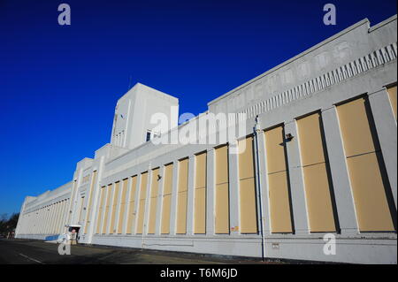 Die ehemalige Littlewoods Pools Gebäude auf Edge Lane Liverpool. Die Art déco-Gebäude wurde 1938 errichtet und wird von Twickenham Film Studios verwendet werden. Stockfoto