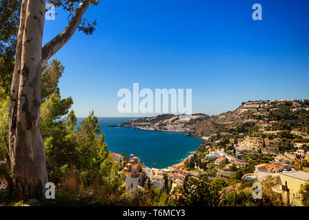 Punte de la Mona, westlich von Almuñécar, Costa Tropicana, Provinz Granada, Spanien Stockfoto