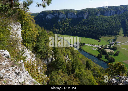 Donautal, Obere Donau, der Schwäbischen Alb, Deutschland Stockfoto