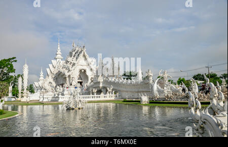 Wat Rong Khun oder weiße Tempel Stockfoto