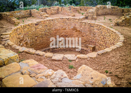 Cedar Tree House im Mesa Verde National Park, Colorado Stockfoto