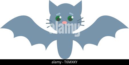 Süße kleine Fledermaus Vector Illustration Stock Vektor