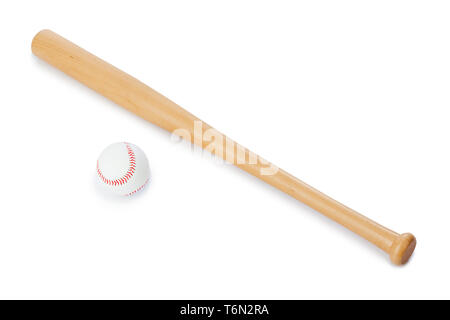 Baseball-Schläger und ball Stockfoto