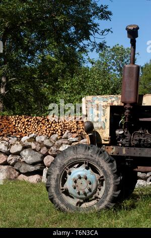 Dorf auf der Insel Muhu Koguva Stockfoto