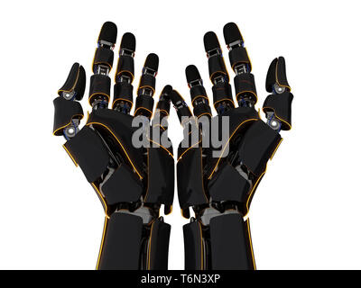 3D-rendering Roboterhand Stockfoto