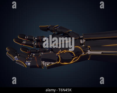 3D-rendering Roboterhand Stockfoto
