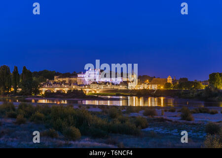 Schloss Amboise an der Loire - Frankreich Stockfoto