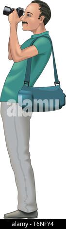 Touristische Vector Illustration Stock Vektor