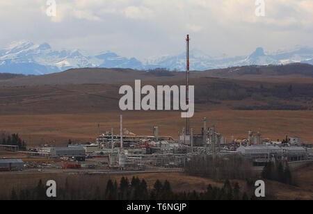 Die Provinz Alberta Kanada fort, und die Welt mit dem saubersten Öl in die Welt zu liefern. Stockfoto