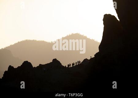 Los Roques de Garcia, Nationalpark Teide, Teneriffa, Kanarische Inseln, Spanien Stockfoto