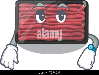 Warten Hackfleisch in der Karikatur Form Stock Vektor