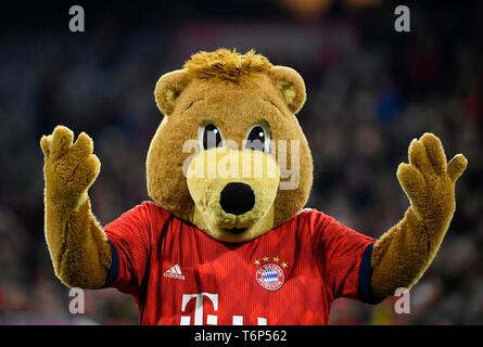 Maskottchen Berni, FC Bayern München, FCB, Allianz Arena, München, Bayern, Deutschland Stockfoto