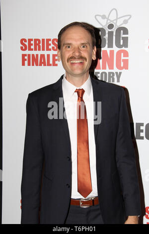 Pasadena, USA. 01 Mai, 2019. David theune an der Reihe finale Party für CBS ''The Big Bang Theory" im Langham Huntington in Pasadena, CA, 1. Mai 2019 statt. Foto: Richard Chavez/PictureLux Credit: PictureLux/Hollywood Archiv/Alamy leben Nachrichten Stockfoto