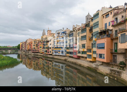 Historische jüdische Viertel in Giona, Spanien, Katalonien Stockfoto