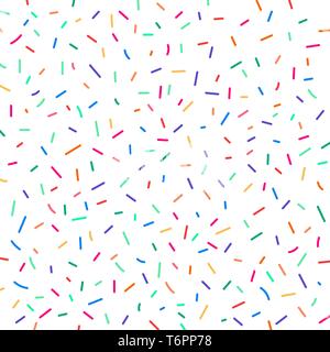Karneval festliche bunte Konfetti auf weißem Hintergrund. Element geburtstag Muster. Vector Illustration Stock Vektor