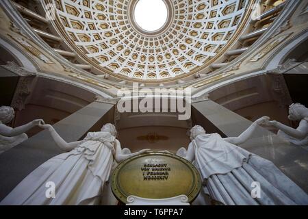 Interieur, Kelheim Befreiungshalle oder Befreiungshalle, Michelsberg, Cisnadie/Heltau, Siebenbürgen, Rumänien Stockfoto