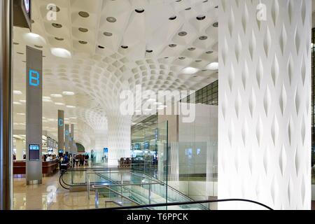 Neues Terminal am Flughafen, Mumbai, Maharashtra, Indien Stockfoto