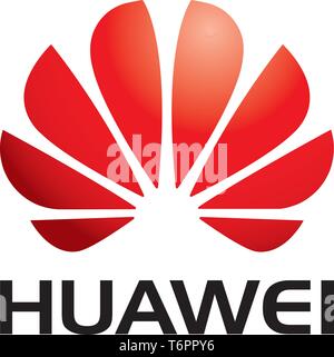 Huawei logo, Corporate Identity, Schriftzüge, optional, weißer Hintergrund, Deutschland Stockfoto