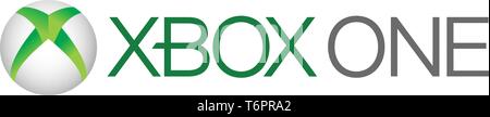 XBOX Logo, Corporate Identity, Schriftzüge, optional, weißer Hintergrund, Deutschland Stockfoto