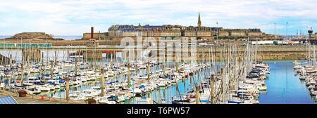 Panorama der Stadt Saint-Malo in der Bretagne. Frankreich. Stockfoto