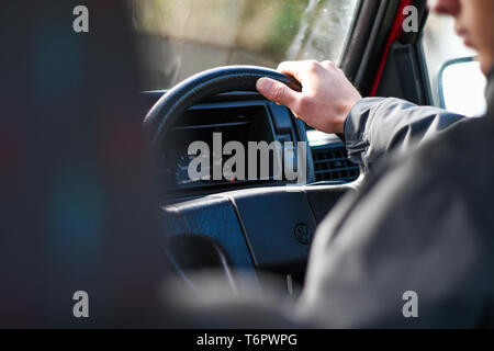 Fahren Mk2 Volkswagen Golf Cornwall Stockfoto