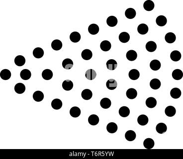 Spray Aerosol jet Wasser Sprühnebel der Zerstäuber von kosmetischen Flasche Symbol Farbe schwarz Vector Illustration Flat Style simple Image Stock Vektor