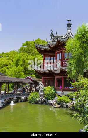 Yuyuan Garten (Garten der Glückseligkeit) im Zentrum von Shanghai, China Stockfoto