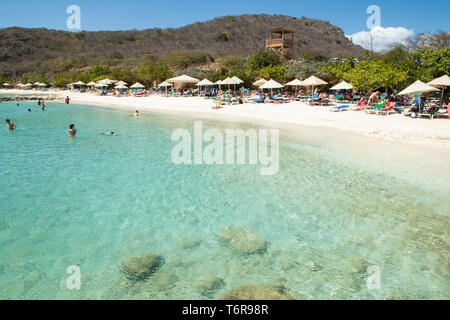 Playa Porto Marie Strand, Curaçao Stockfoto