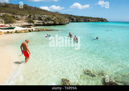 Playa Porto Marie Strand, Curaçao Stockfoto