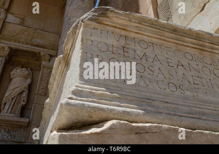 Ephesus, die Ruine der antiken griechischen Stadt Efes, in der Nähe der türkischen Stadt Selcuk in Izmir, Türkei Stockfoto