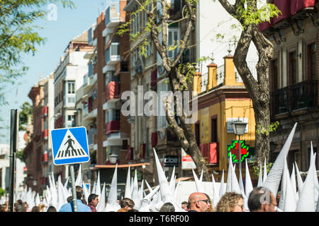 Semana Santa, April 2019, Sevilla, Spanien Stockfoto