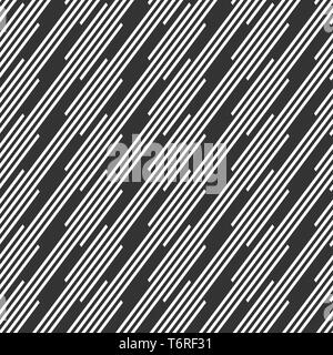 Zusammenfassung nahtlose abgestreift. Parallel diagonalen Linien. Moderne, elegante Textur. Regelmäßig wiederholt geometrische Formen. Vektor monochromen Hintergrund. Stock Vektor